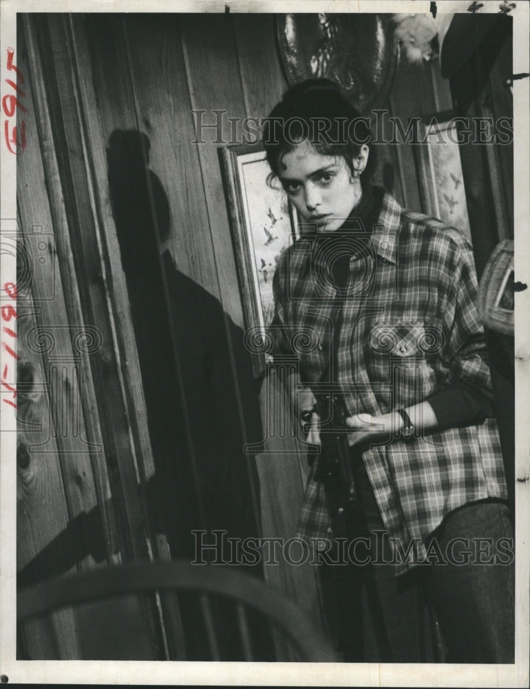 1981 Actress Kathleen Blair, on "No Place to Hide". - Historic Images
