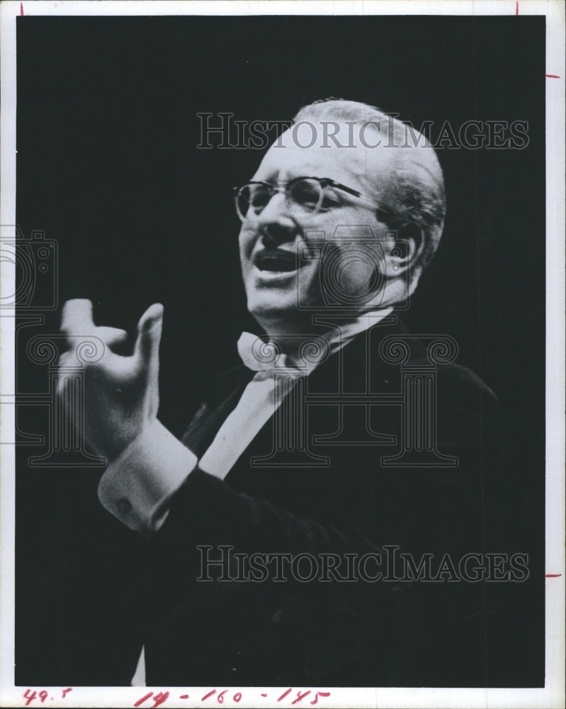 1972 Karel Husa Conductor In Residence University Of South Florida - Historic Images