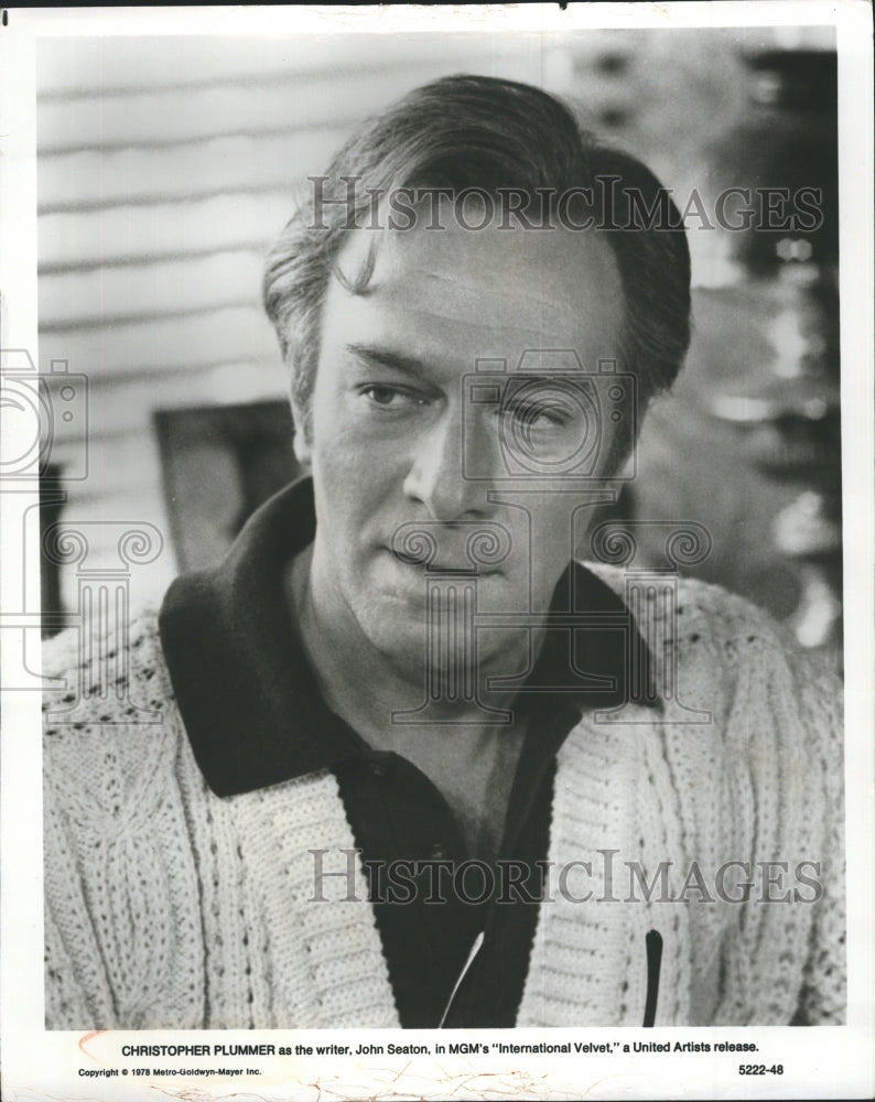 1978 Actor Christopher Plummer In MGM Movie International Velvet - Historic Images