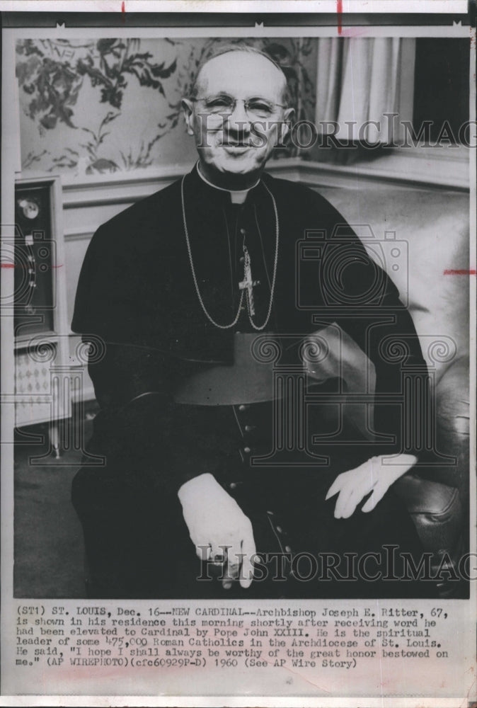 1960 St Louis Archbishop Joseph Ritter Cardinal  - Historic Images