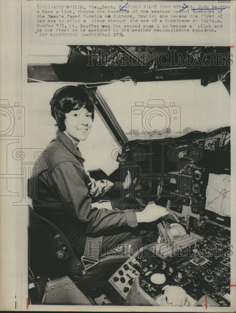 1974 Lt. Judy Neuffer Airplane Turbojet  - Historic Images