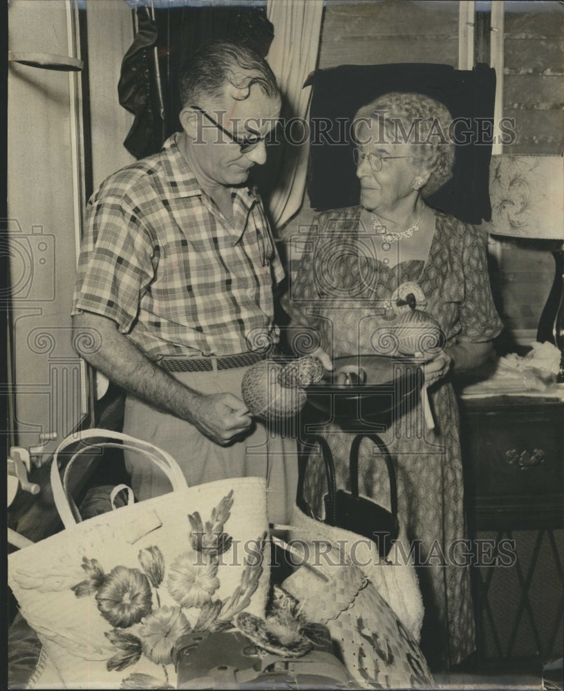 1957 Frank Anderson, Mrs. Ruth Nelson, survivors  - Historic Images