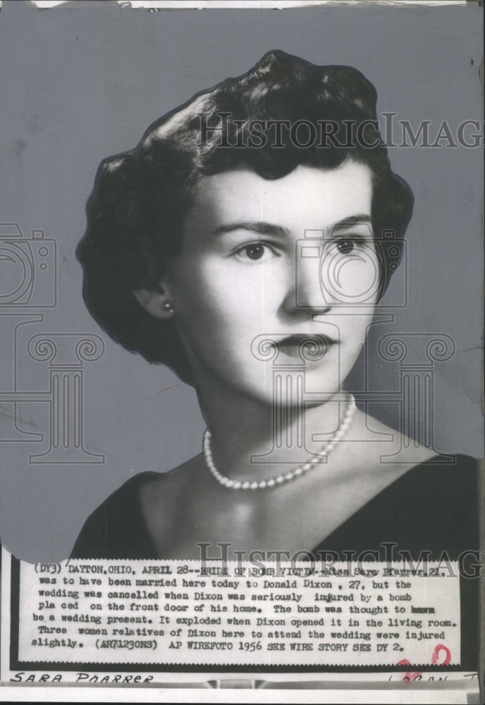 1956 Sara Pfarrer was to marry Donald Dixon but the wedding was - Historic Images