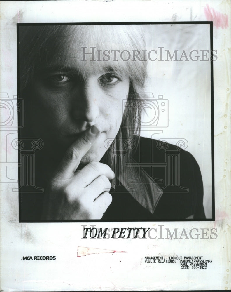 1985 Rock Musician Tom Petty MCA Records - Historic Images