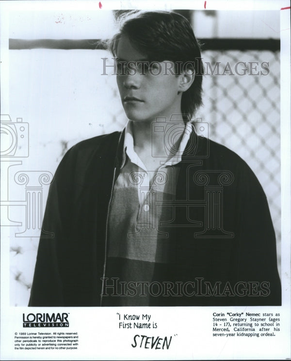 1989 actor corin corky nemec in i know my first name is steven