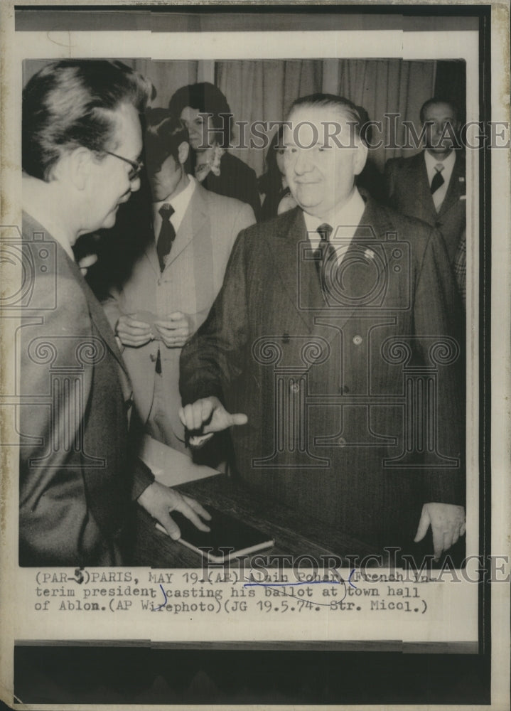 1974 Albon Pohar French President  - Historic Images