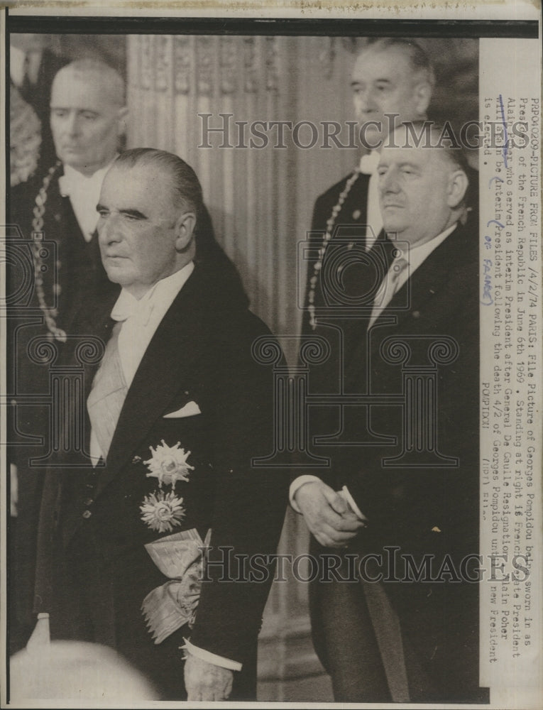 1974 Georges Pompidou President French Republic  - Historic Images