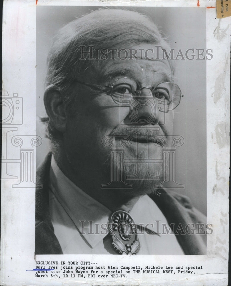 1978 Burl Ives singer - Historic Images