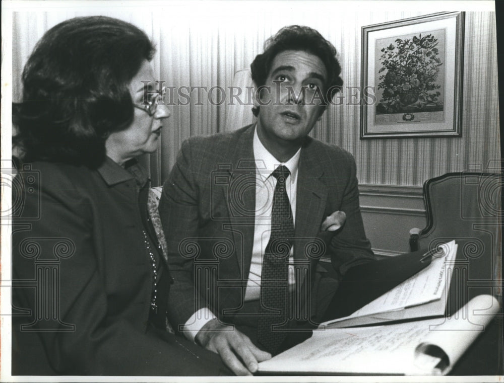 1983 Tenor Opera singer Placido Domingo and wife Marta  - Historic Images