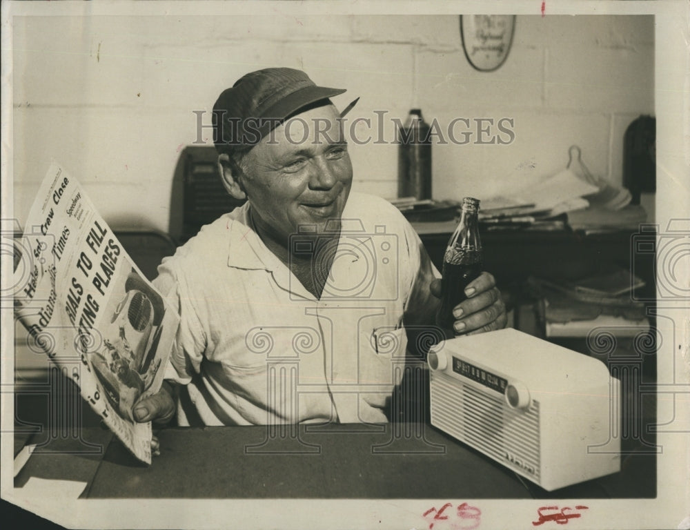 1958 J. Nelson, Car Race Fan  - Historic Images