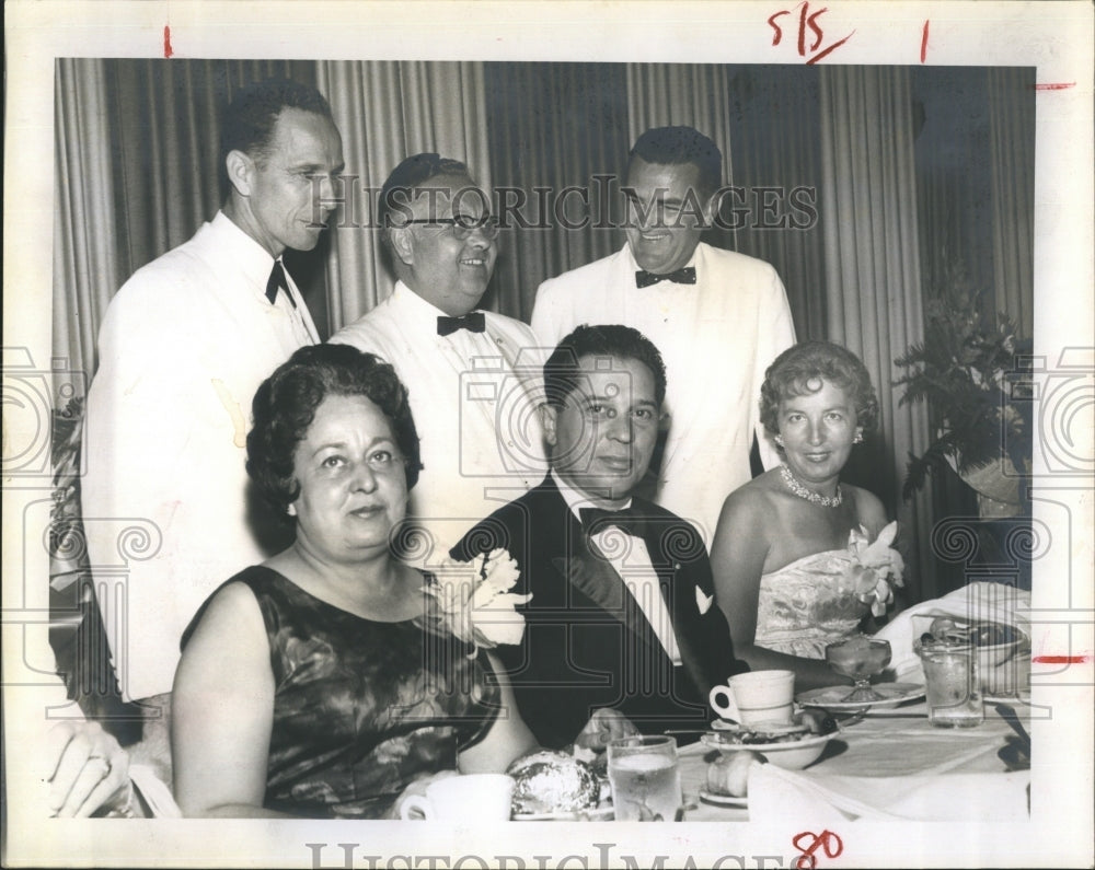 1961 Press Photo Venezuela Ambassador Jose Antonio Mayobre Wife State Dinner - Historic Images