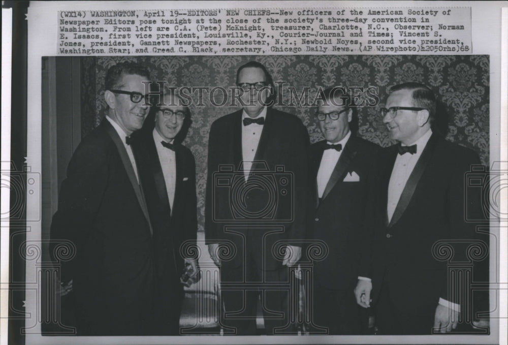 1968 Pete McKnight, Norman E. Isaacs, Vincent S. Jones, Newbold Noye - Historic Images