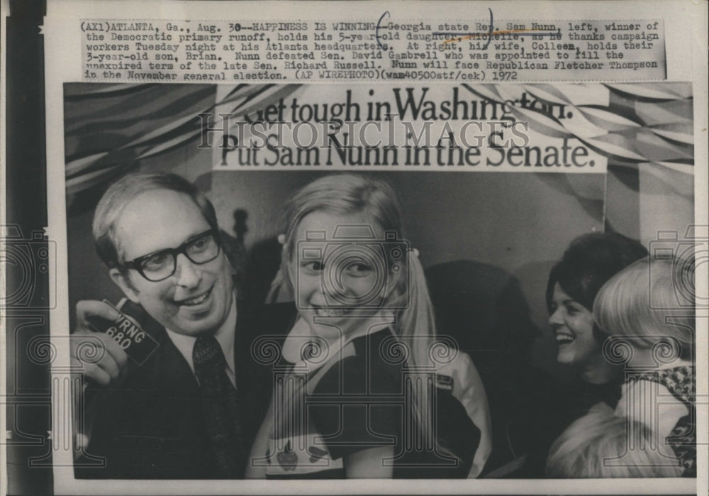 1972 Representative Sam Nunn, Democratic party-Historic Images