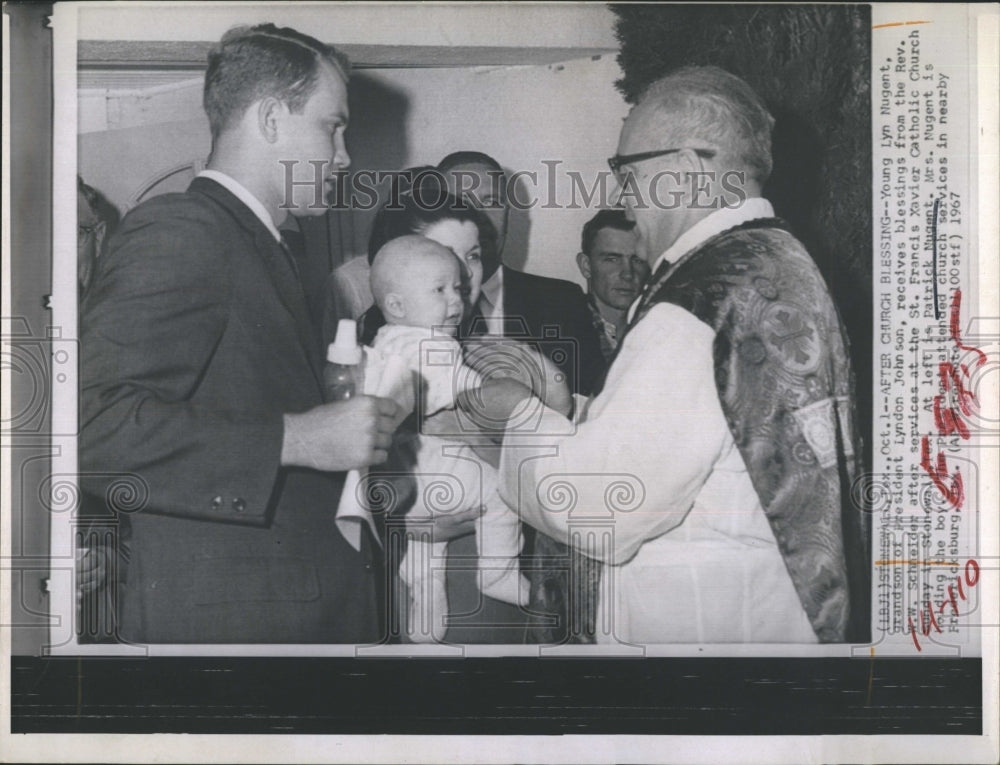 1967 Lyn Nugent, Rev. W.W. Schaeider  - Historic Images