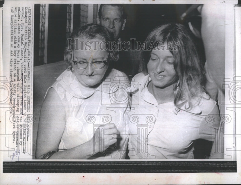 1970 Dale Leach With Mother After Kidnapping Incident  - Historic Images