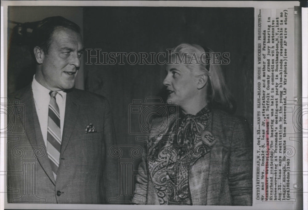 1963 Mr. and Mrs. Leas at Jury Hearing Want Homewreckers Prosecuted - Historic Images