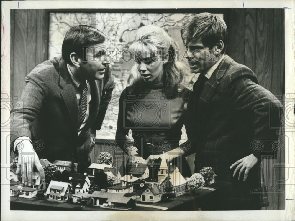 1968 Paul Lynde, E.J. Peaker and Robert Morse.  - Historic Images