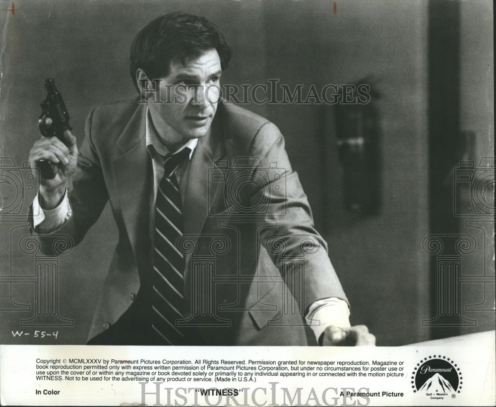 1985 Actor Harrison Ford play as Philadelphia Police.  - Historic Images