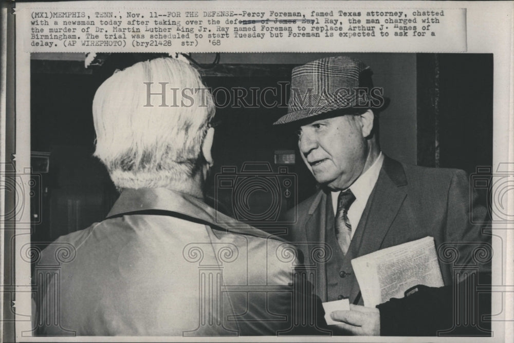 1968 Percy Foreman, Attorney Talks About James Earl Ray  - Historic Images