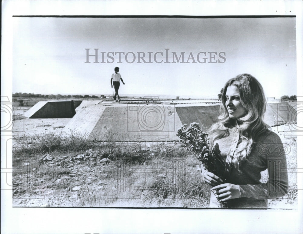 1971 Joanne Frank at Earthside Missile Base  - Historic Images