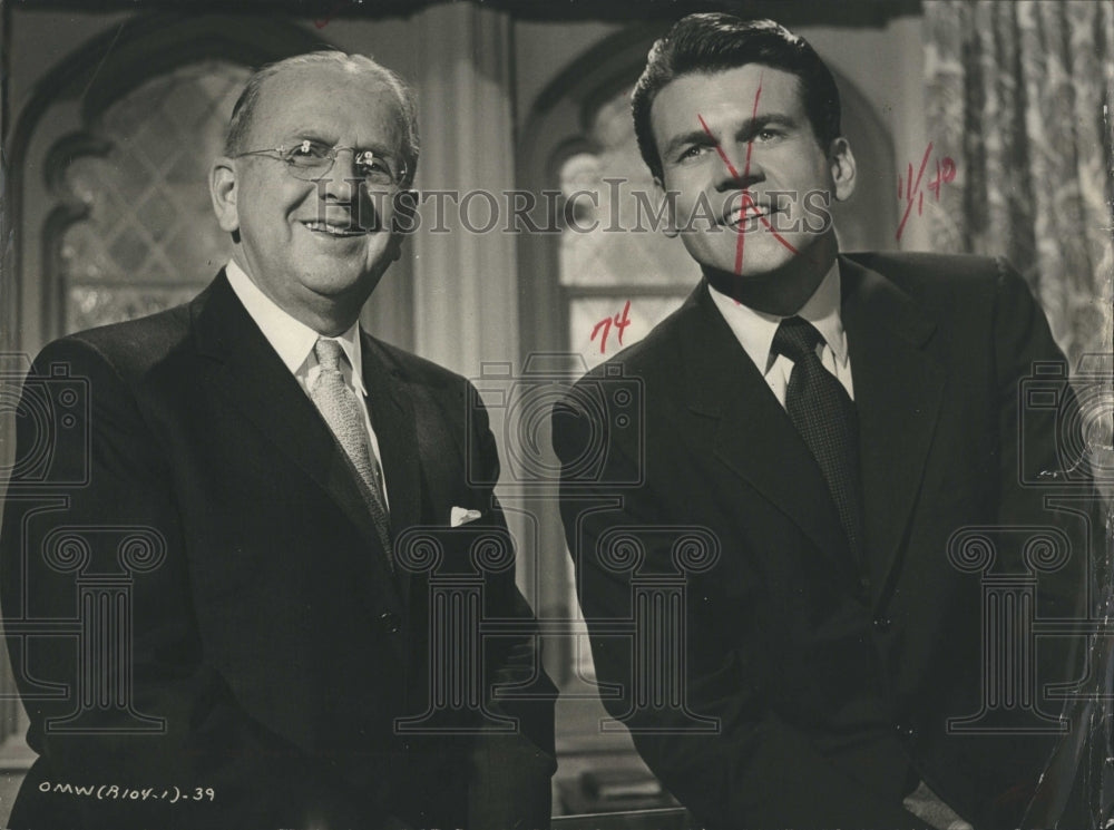 1964 Dr. Norman Vincent Peale Don Murray One Man's Way  - Historic Images