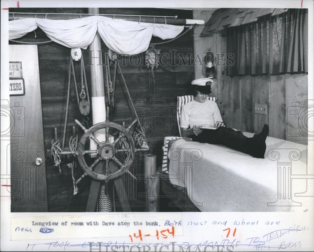 1975 David Lytle On Bunk  - Historic Images