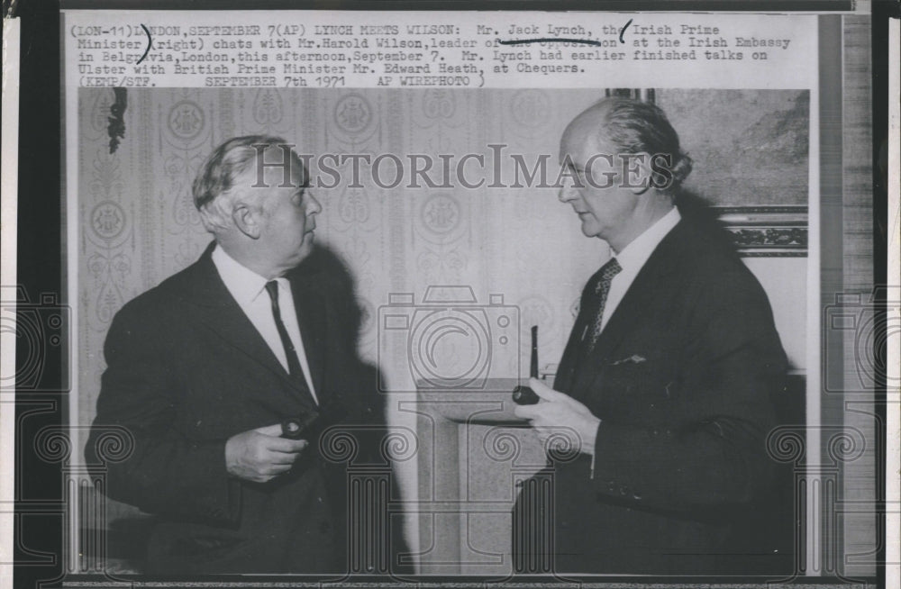 1971 Mr. Jake Lynch Irish Prime Minister  - Historic Images