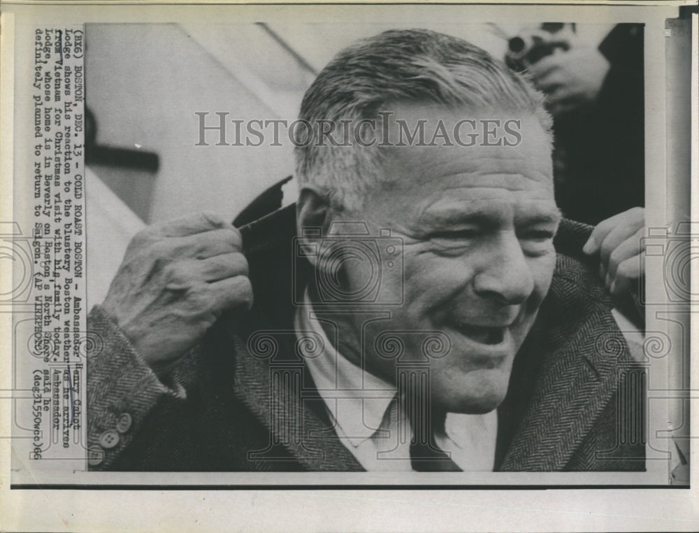 1966 Ambassador Henry Cabot Lodge in Boston - Historic Images
