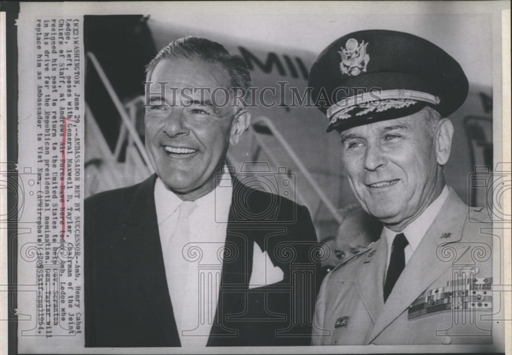 1964 Henry Cabot Lodge and Maxwell Taylor  - Historic Images