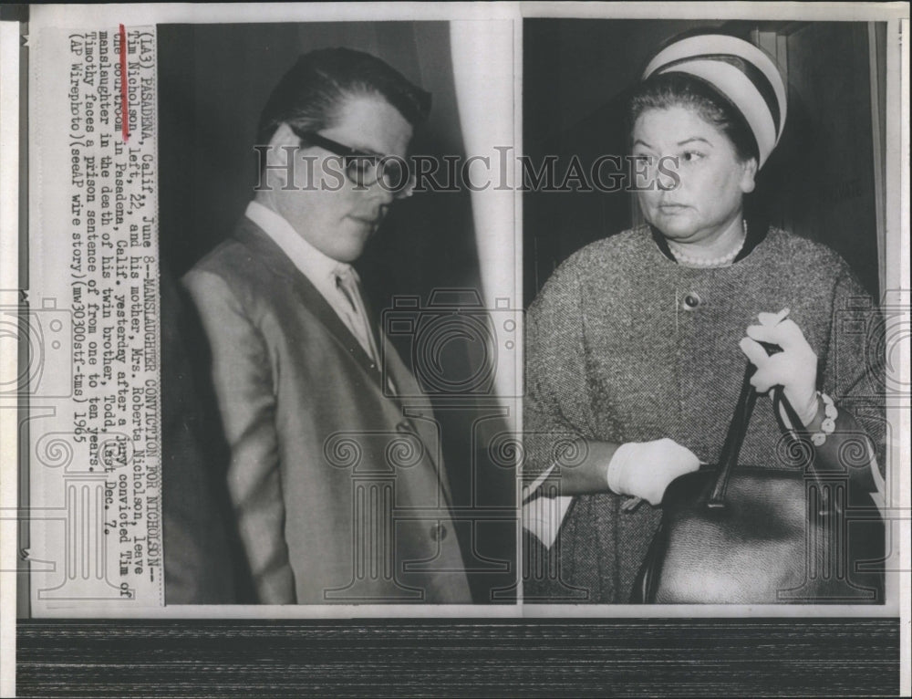 1965 Timothy Nicholson and Mother - Historic Images