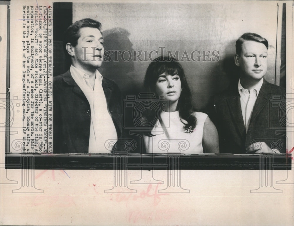 1965 Mike Nichols, George Segal Watch Backstage Production - Historic Images