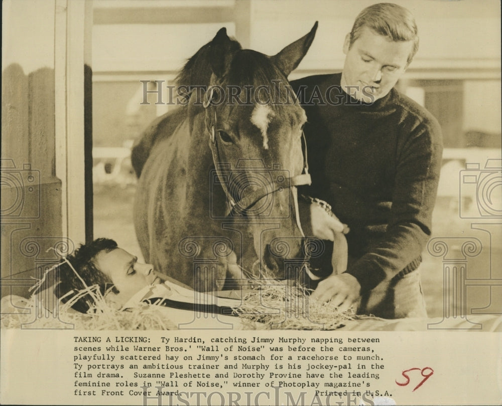 1963 Actor Ty Hardin and Jimmy Murpy.  - Historic Images