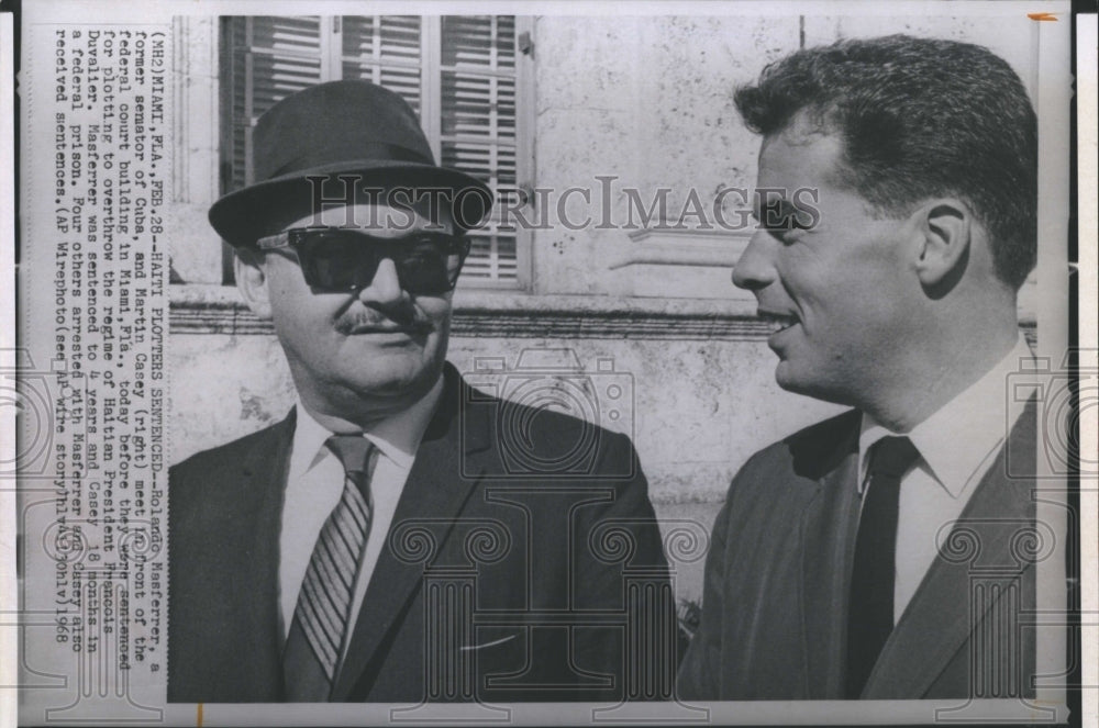 1968 Rolando Masferrer and Casey Martin were sentenced to 4 yrs for - Historic Images