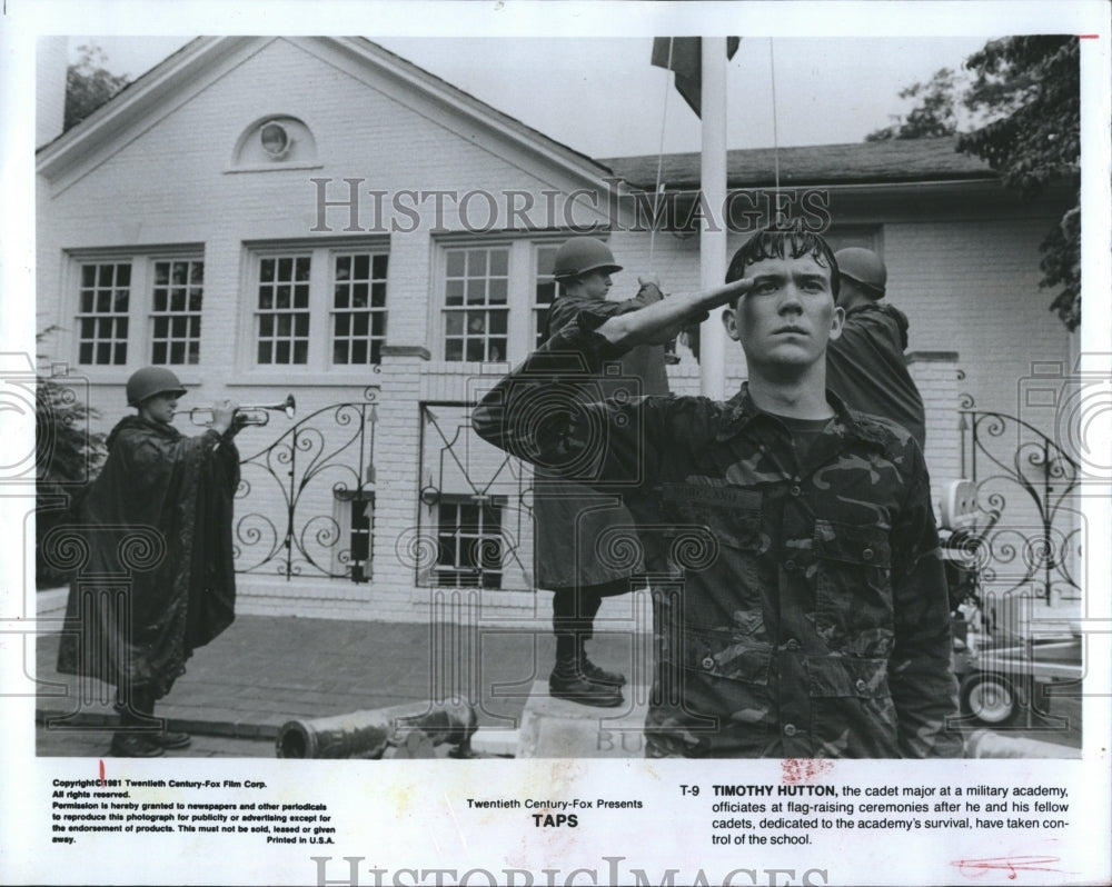 1981 Actor Timothy Hutton star as Cadet major.  - Historic Images