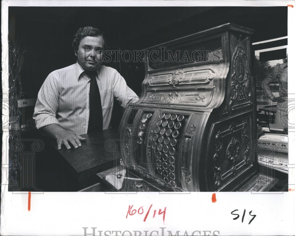 1979 Richard Martin with his Antiques Collection.  - Historic Images