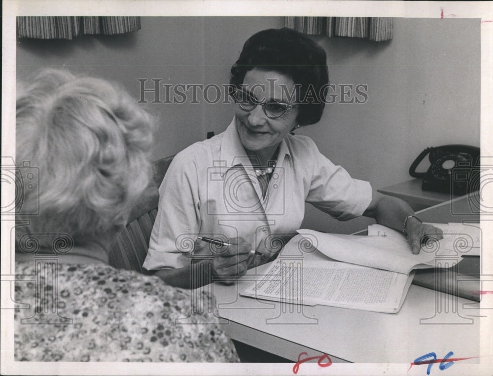 1964 Mrs.Lillie Doughton Home service of the south red cross. - Historic Images