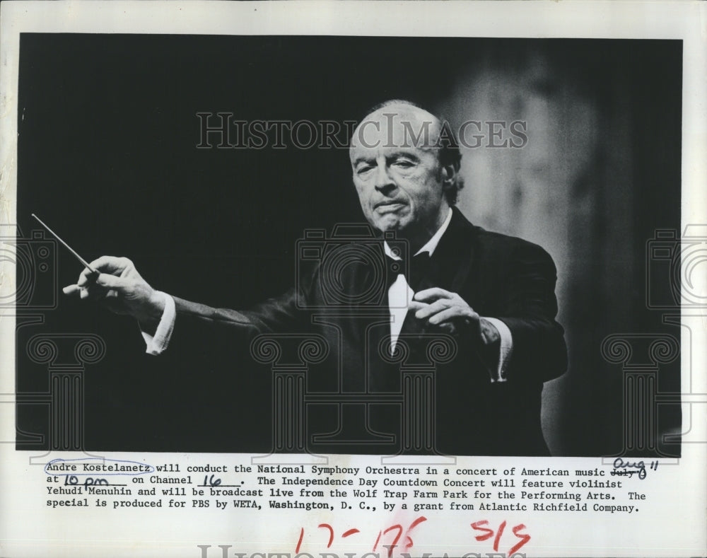 1978 Conductor Andre Kostelanetz National Symphony Orchestra PBS - Historic Images