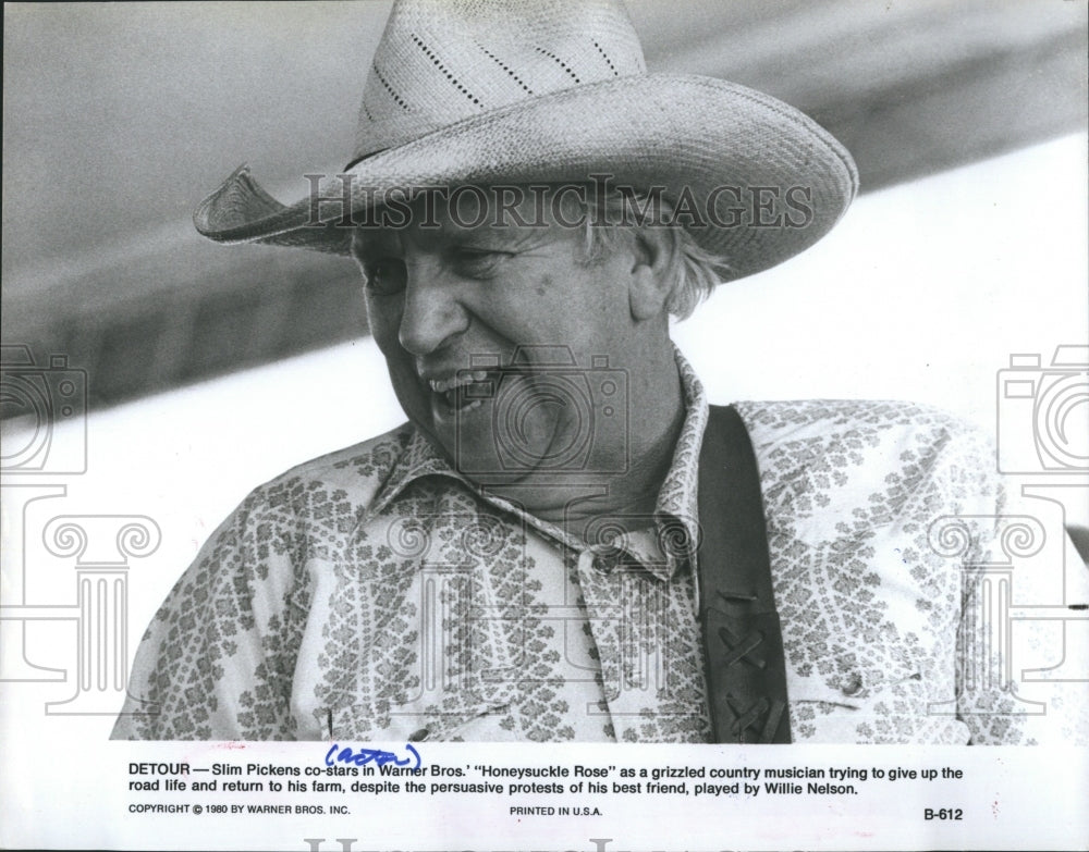 1981 Slim Pickens in &quot;Honeysuckle Rose&quot; - Historic Images