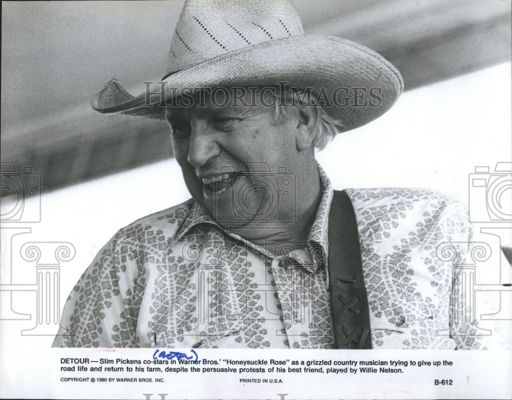 1981 Slim Pickens in "Honeysuckle Rose" - Historic Images