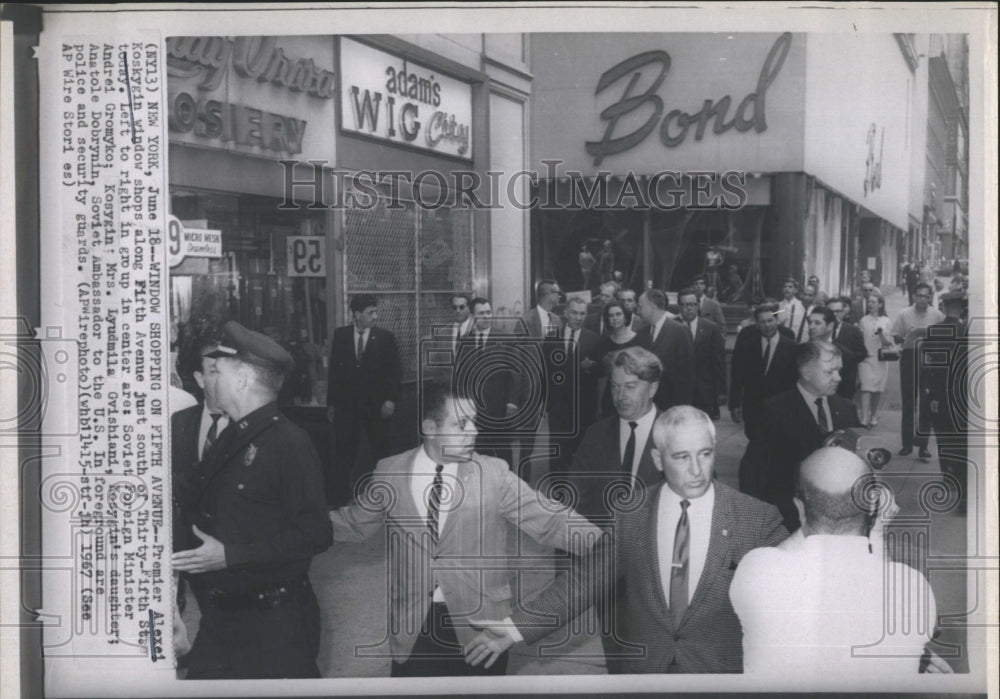 1967 Premier Alexei Koskygin Window Shops In East Berlin - Historic Images