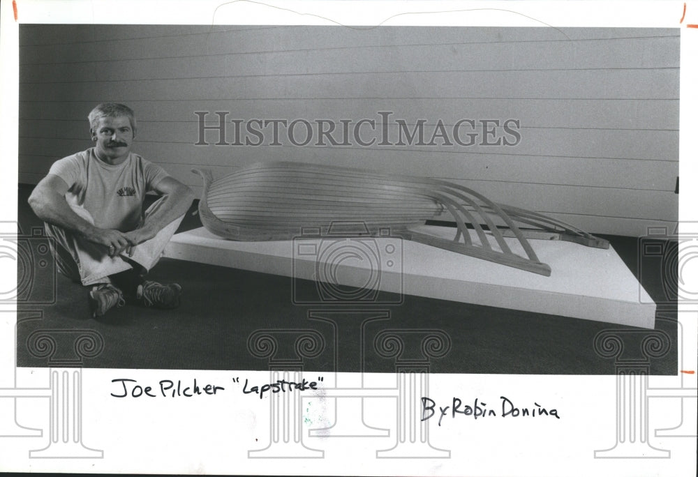 1985 Joe Pilcher Tampa Artist Woodcarving Lapstrake - Historic Images