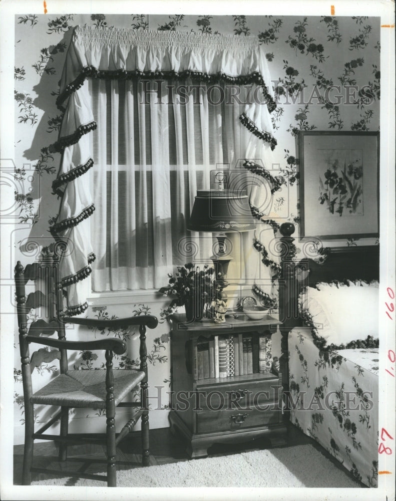 1970 Valance Curtains Jabots  - Historic Images