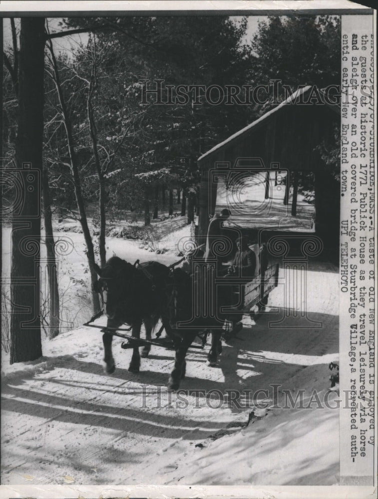 Press Photo 1771 Publick House at Sturbridge Village, recreated New England town - Historic Images