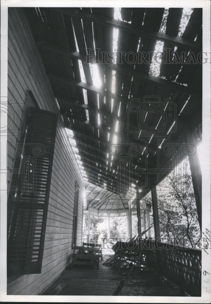 Press Photo House Porch Canopy Sunlight Windsor Florida - Historic Images