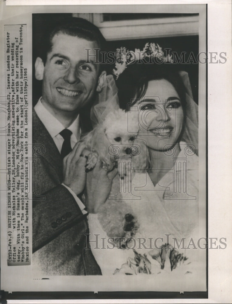 1965 British Singer Susan Maughan Weds  - Historic Images