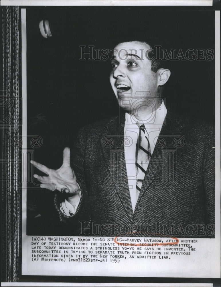 1955 Harvey Matusow a U.S. Communist.  - Historic Images