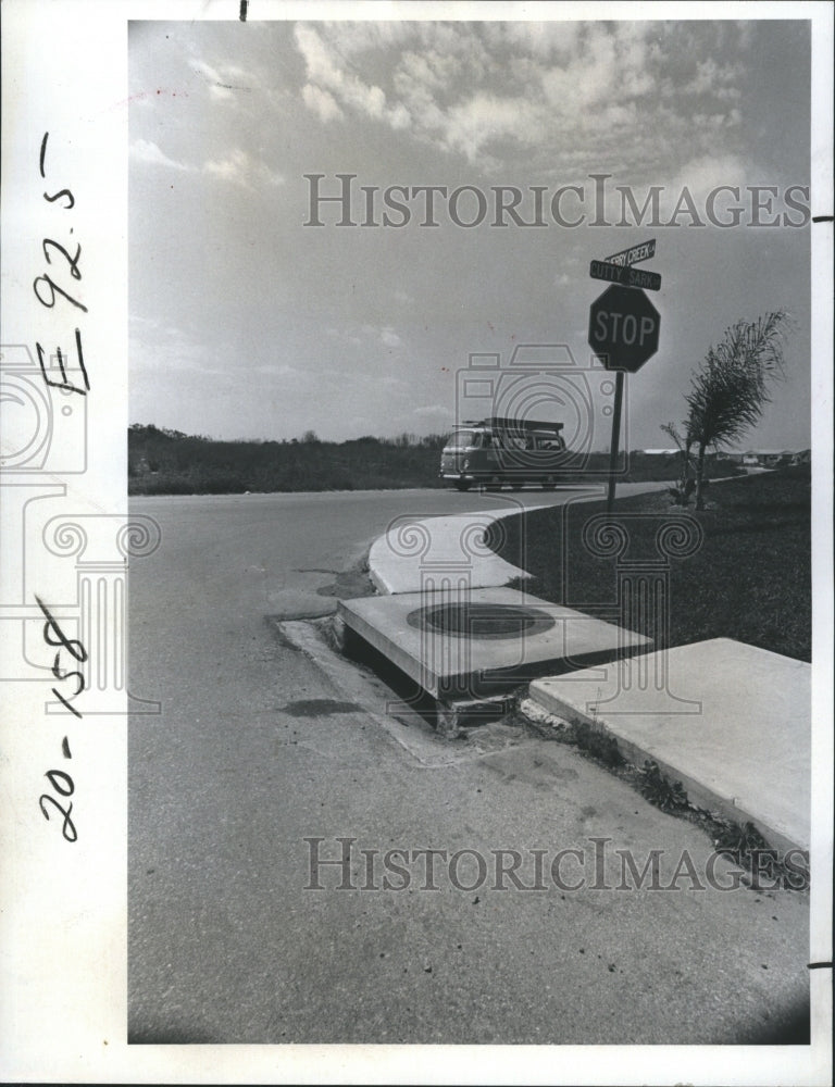 1977 Storm Drain Road Construction Embassy Hills Area St. Petersburg - Historic Images