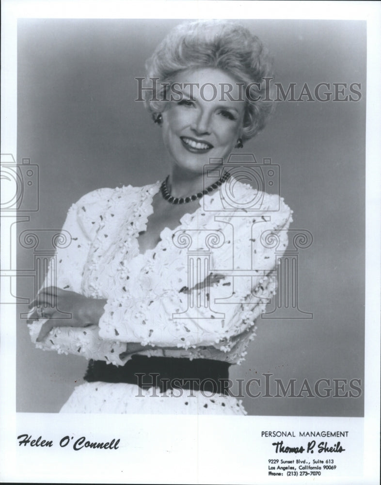 1982 Singer Helen O'Connell  - Historic Images
