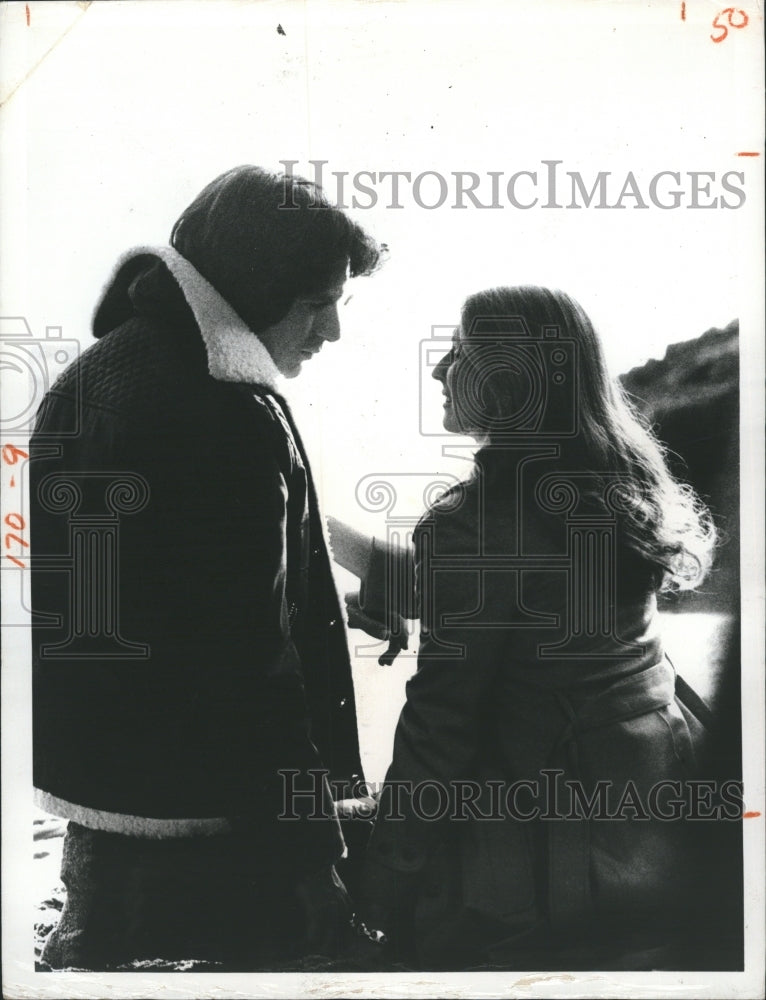 1974 Cloris Leachman & Michael Brandon star in "Hitchhike" - Historic Images