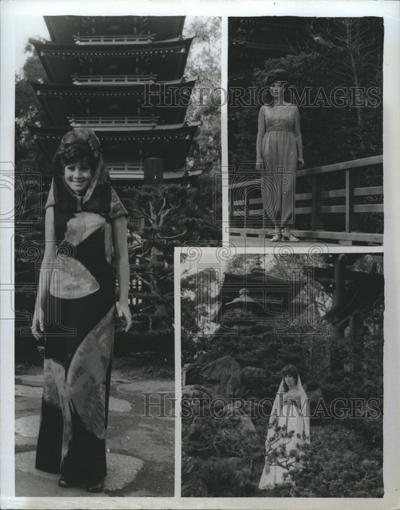 1969 Michele Lee&#39;s character visiting the Japanese Tea Garden - Historic Images